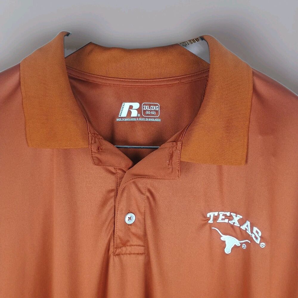 University Of Texas Longhorns Burnt‎ Orange Authletic Polo Size Small